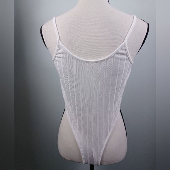 ‼️final must bundle‼️ Intimates Bodysuit Lingerie Ribbed w/Deep Lace V-neck - Picture 7 of 7